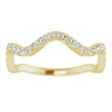 14K Yellow 1/3 CTW French-Set Diamond Anniversary Band photo 3