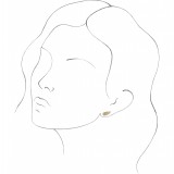14K Yellow .03 CTW Diamond Angel Wing Earrings photo 3