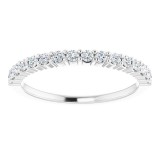 14K White 1/3 CTW Diamond Anniversary Band photo 3