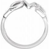 14K White Love Ring photo 2