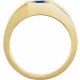 14K Yellow Sapphire Men's Ring photo 2