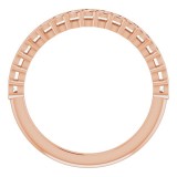 14K Rose 1/4 CTW Diamond Anniversary Band photo 2