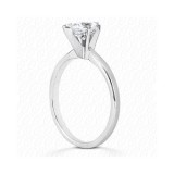 14k White Gold Semi-Mount Solitaire Engagement Ring photo 2