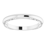 14K White Matching Band photo 3