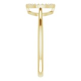 14K Yellow 1/10 CTW Diamond Circle Ring photo 4