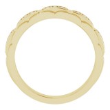 14K Yellow 1/4 CTW Diamond Pattern Ring photo 2