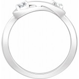14K White 1/4 CTW Diamond Infinity-Inspired Ring photo 2