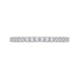 Shah Luxury Round Diamond Half-Eternity Wedding Band In 14K Two-Tone Gold photo