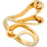 14K Yellow Freeform Ring photo