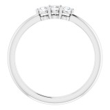 14K White 1/5 CTW Diamond Anniversary Band photo 2