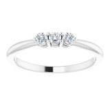 14K White 1/5 CTW Diamond Anniversary Band photo 3