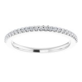 14K White 1/8 CTW Diamond Anniversary Band photo 3