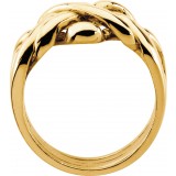 14K Yellow 12.5 mm Puzzel Ring photo 2