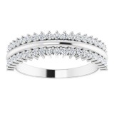 14K White 1/3 CTW Diamond Anniversary Band photo 3