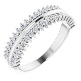 14K White 1/3 CTW Diamond Anniversary Band photo