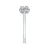 Shah Luxury 14K White Gold Diamond Engagement Ring (Semi-Mount) photo 3