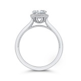 Shah Luxury 14K White Gold Diamond Engagement Ring (Semi-Mount) photo 4