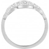 14K White Granulated Ring photo 2