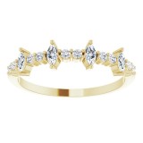 14K Yellow 1/3 CTW Diamond Anniversary Band photo 3