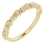 14K Yellow 1/5 CTW Diamond Anniversary Band photo