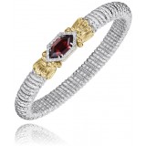 Vahan 14k Gold & Sterling Silver Garnet Bracelet photo