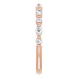 14K Rose 3/8 CTW Diamond Anniversary Band photo 4