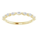 14K Yellow 1/4 CTW Diamond Anniversary Band photo 3