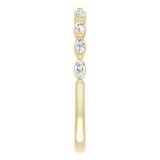 14K Yellow 1/4 CTW Diamond Anniversary Band photo 4