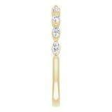 14K Yellow 1/4 CTW Diamond Anniversary Band photo 4