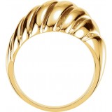 14K Yellow Dome Ring photo 2