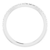 Platinum 1/4 CTW Diamond Matching Band photo 2