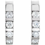 14K White 1 CTW Diamond Earrings photo 2