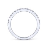 Gabriel & Co. 14k White Gold Contemporary Anniversary Wedding Band photo 2