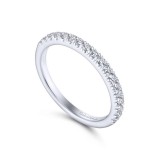 Gabriel & Co. 14k White Gold Contemporary Anniversary Wedding Band photo 3