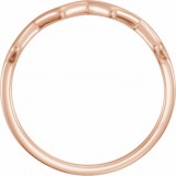 14K Rose Stackable Ring photo 2