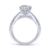 Gabriel & Co. 14k White Gold Contemporary Straight Engagement Ring photo 2