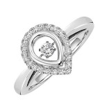 Gems One 10KT White Gold & Diamond Rhythm Of Love Fashion Ring  - 1/5 ctw photo