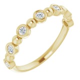 14K Yellow 1/5 CTW Diamond Anniversary Band photo