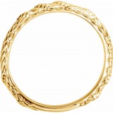 14K Yellow Stackable Ring photo 2
