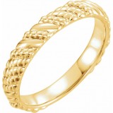 14K Yellow Stackable Ring photo