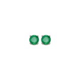 Gems One 14Kt White Gold Emerald (1/2 Ctw) Earring photo