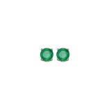 Gems One 14Kt White Gold Emerald (1/2 Ctw) Earring photo