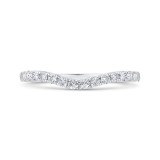 Shah Luxury 14K White Gold Diamond Wedding Band photo