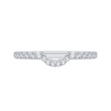 Shah Luxury 14K White Gold Diamond Wedding Band photo