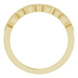 14K Yellow .08 CTW Diamond Matching Band photo 2