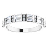 14K White 1/2 CTW Diamond Anniversary Band photo 3