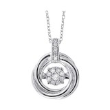 Gems One 14Kt White Gold Diamond (1/10 Ctw) Pendant photo
