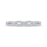 Shah Luxury 14K White Gold Diamond Wedding Band photo