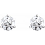 14K White 1 1/2 CTW Diamond Earrings photo 2