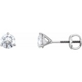 14K White 1 1/2 CTW Diamond Earrings photo